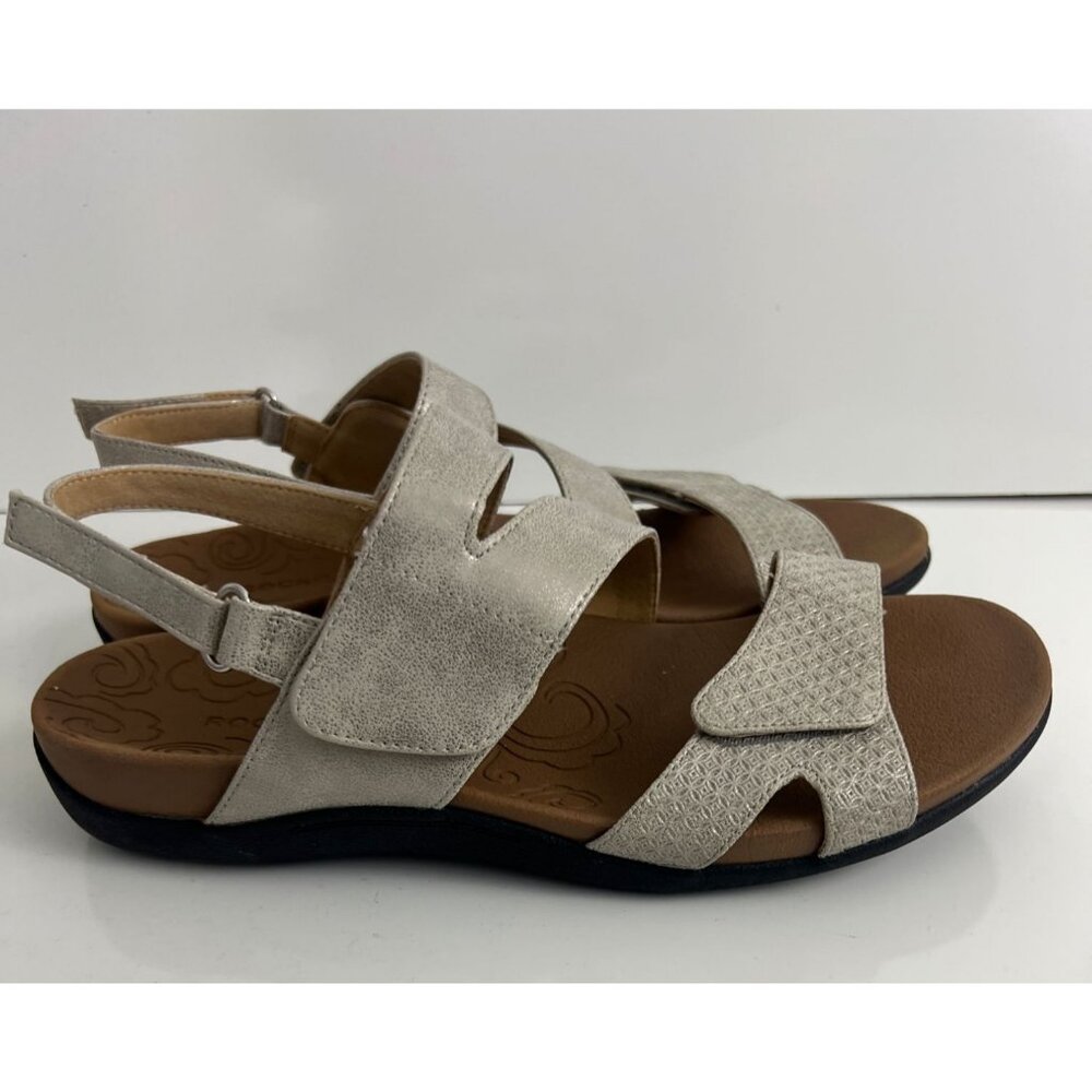Rockport Women Ridge Asymmetrical Sandals Metallic Gold Size 8.5‎